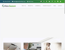 Tablet Screenshot of newseasonhvac.com